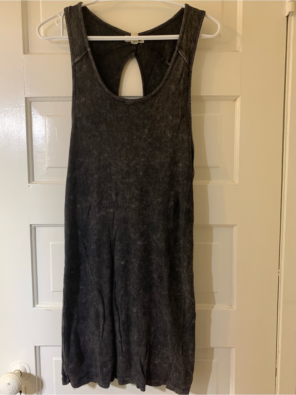 silence + noise Washed Black Sleeveless Midi Dress
